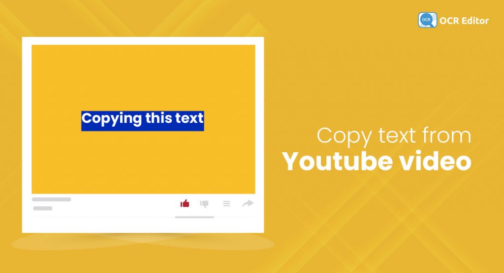 how to copy the text from youtube video